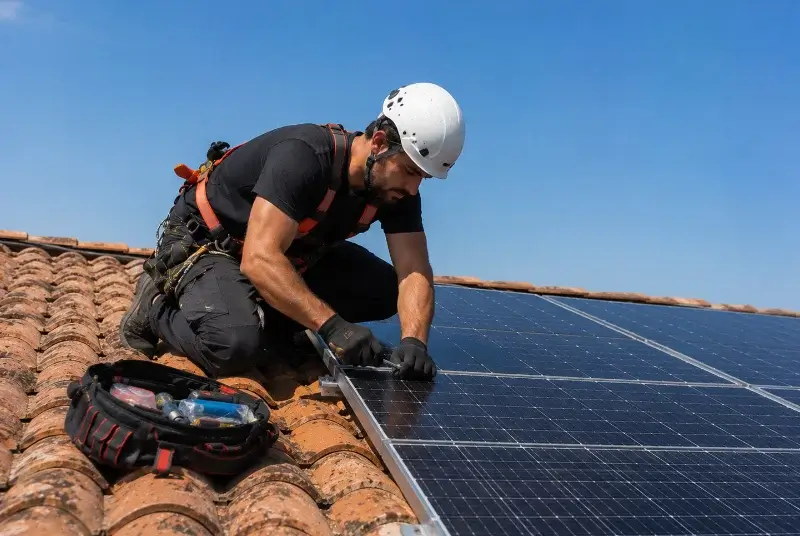 Maintenance et monitoring de panneaux solaires à Steenwerck
