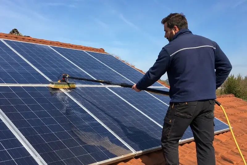 Nettoyage et entretien de panneaux solaires à Steenwerck